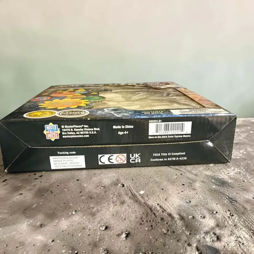 MasterPieces Works of Ahhh Glow in the Dark Solar System Mobile Wood Paint Kit